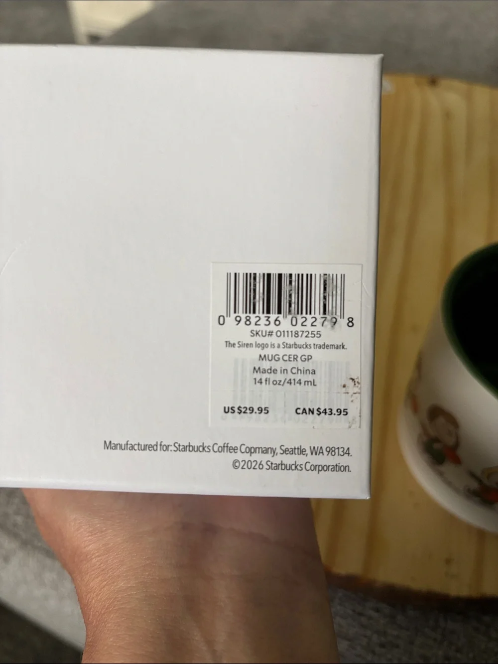 Starbucks ceramic mug